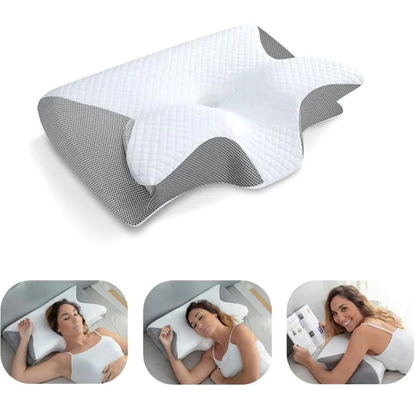 2-in-1 Ultimate Neck Relief Pillow – Ergonomic & Orthopedic Support