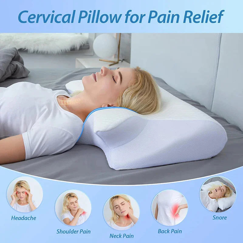 2-in-1 Ultimate Neck Relief Pillow – Ergonomic & Orthopedic Support